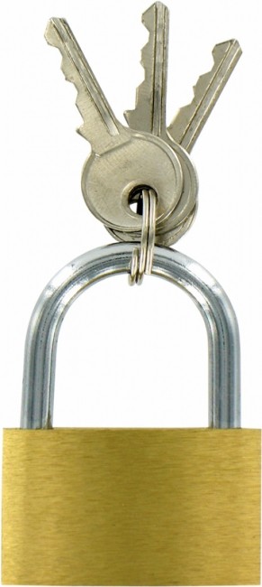 2 x40MM long manille tall weather proof feuilleté cadenas en acier cadenas avec 4 clés 