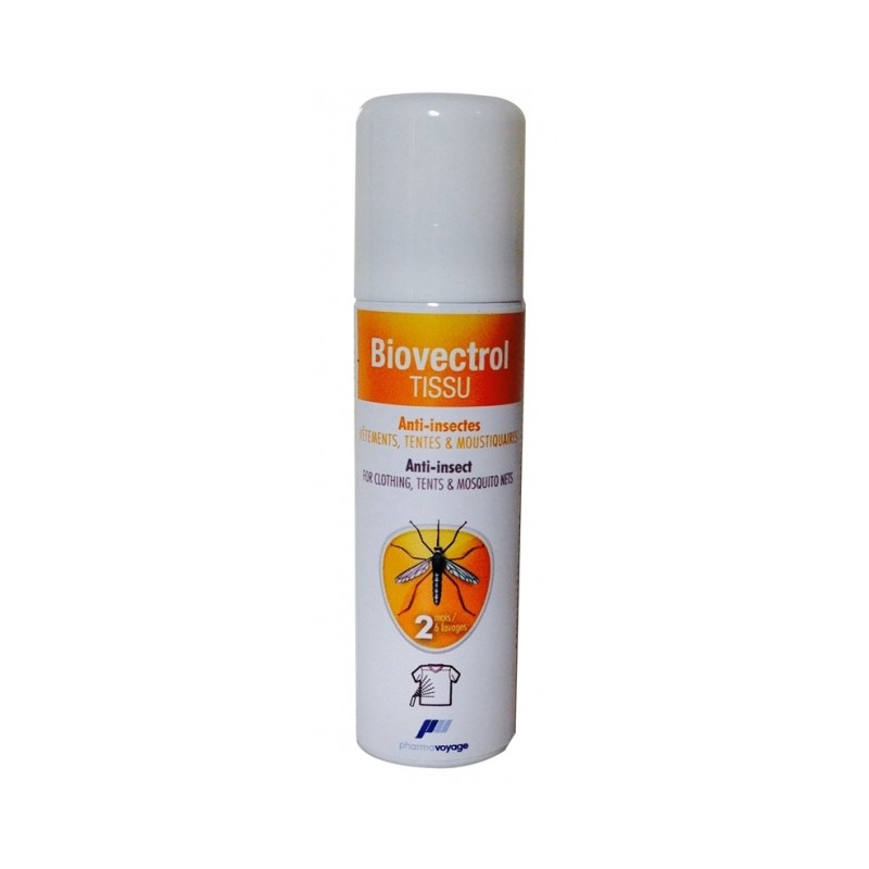 Spray anti insectes Biovectrol Tissus - Achat de répulsifs anti-insectes