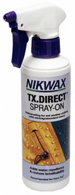 Spray imperméabilisant textile technique TX.Direct Spray-On - Nikwax -  Achat d'imperméabilisant