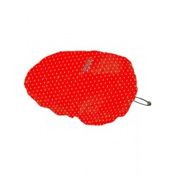 COUVRE-CASQUE HELMCOVER PRO ROUGE A POIS