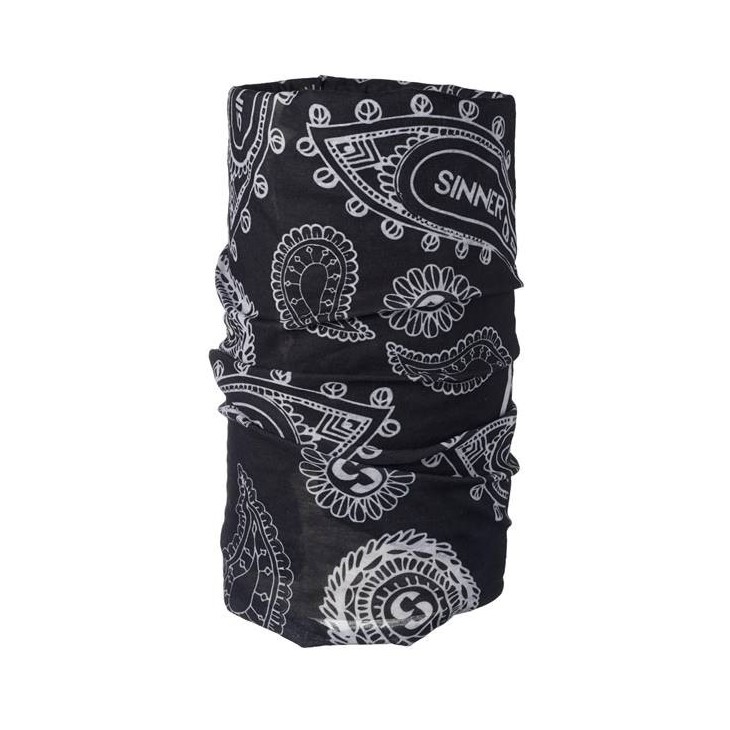Sinner Zwarte Paisley mouw - Lichtgewicht stretch choker