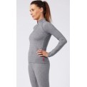 Technisch dames-T-shirt met rits Comfort 4 Thermolactyl van Damart