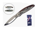 K2 Polynesisch design houten mes - Zakmessen kopen
