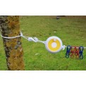 Set zum Trocknen der Wäsche von CAO. Kauf von Material für den Campingplatz.