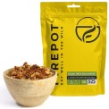 Vuurpot gedehydrateerde soja veg bolognese pastaschotel