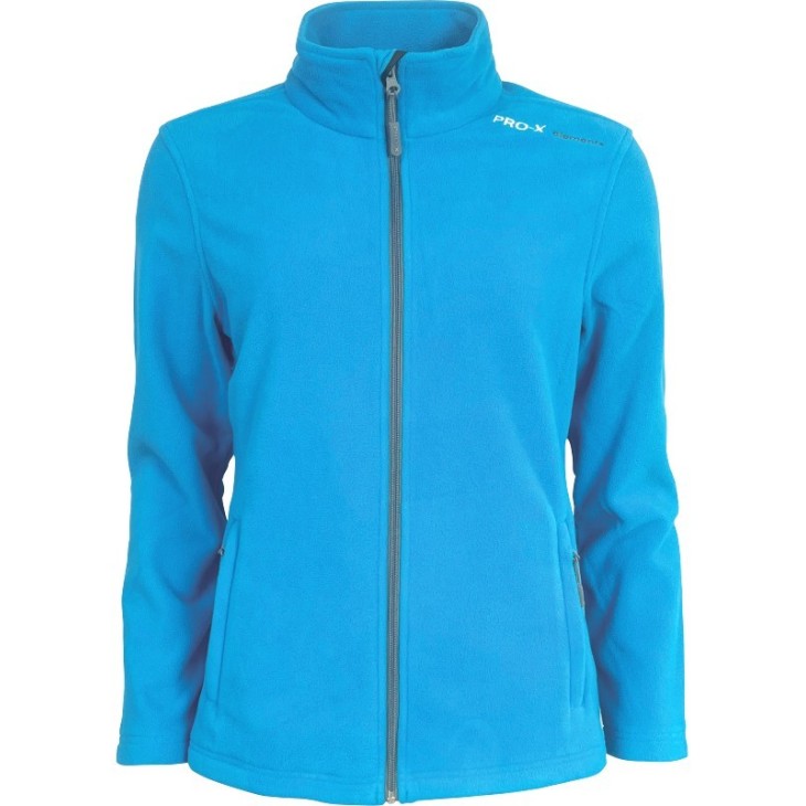 Dames fleecejack Pro-X Paula. Lichtgewicht wandelfleece met ritssluiting