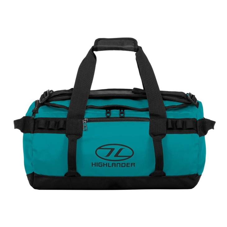 Highlander Storm Kit-duffeltas, 65 liter, olijfgroen, stevige duffeltas