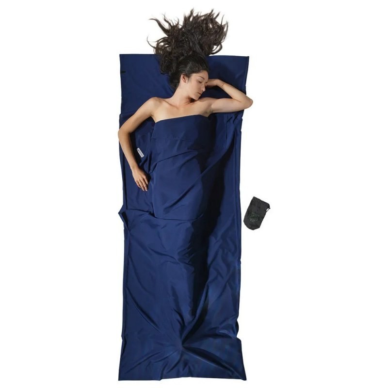 Rechteckiges Mikrofaser-Sacktuch von Cocoon. Für Schlafsack.